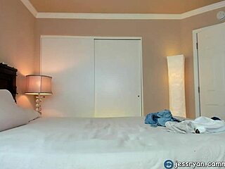 milf jess ryan shows off her big tits and monster cock toys