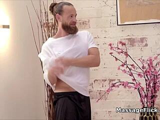 beautiful curvy masseuse gives sloppy blowjob with oiled tits and hardcore action