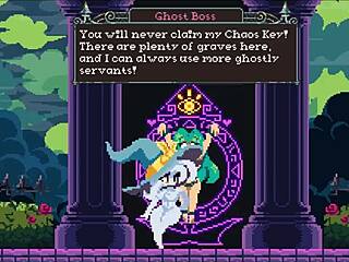 Flip Witch Pixel Hentai Ep 12: Ghost Boss Crushes With Giant Boobs