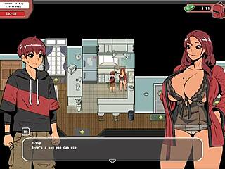 Indian Yoga Teacher In Spooky Milk Life Hentai Game Gets Bukkake