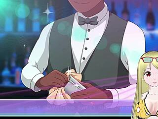 Zoey uncovers secrets in the nightclub in this hentai game