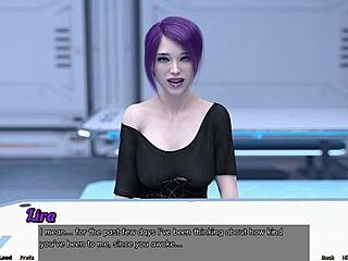 Emo girl opens up in Stranded in Space 78, sharing her big tits and teen secrets