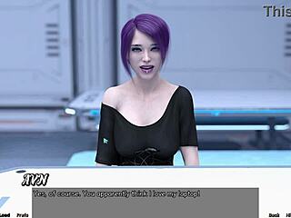 Emo girl opens up in Stranded in Space 78, sharing her big tits and teen secrets