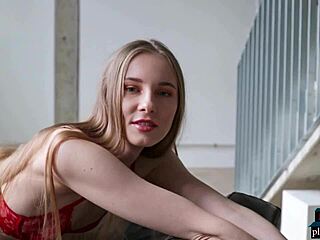 Skinny Russian Teen Stella Strips Sensually for Playboy Shoot.