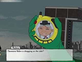 hey, watch me cum all over blackfire in this hentai game?