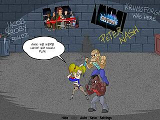 Sexy Ninja Girl Licks Pussy In Big City