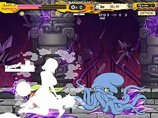 Witch girl corrupted with big tits in hentai game