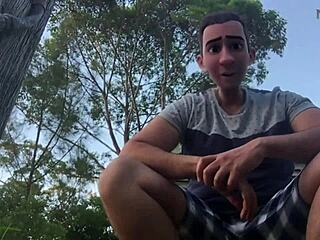 I Seduce My Stepdad's Twin In Gay Roleplay, Giving Footjob To Rugged Masculine Man