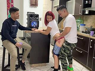 dancing with friend's girlfriend rubbing on her ass