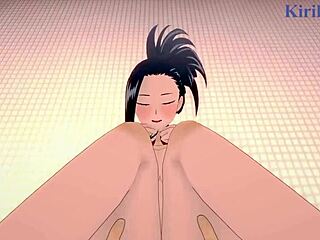 i watch momo yaoyorozu and kyoka jiro in pov hentai from my hero academia