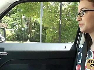 teen stranded tali dava sucks cock for a ride home