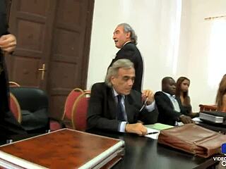 These hot sluts get banged in court before the judge!