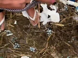 wild orgy with four hung teens in the woods