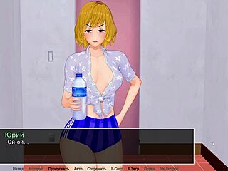 In this 3D porn, the HS tutor gives handjob and cumshot to the milf with kissing and nipple play