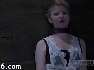 Caged European Girl Receives Whipping For Naughty Behavior In Bdsm Session