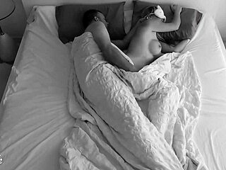 amateur couple's romantic night caught on hidden cam