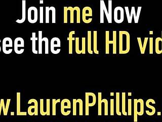 Redhead Lauren Phillips Rides Wild on Dick Machine