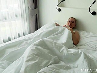 Caught stepmom masturbating, I fuck her for silence