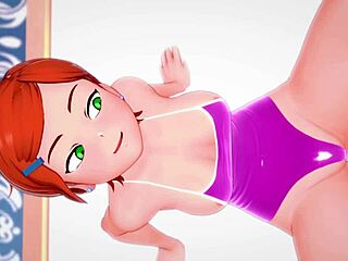 Gwen turns perverted, craving big cock between her legs.