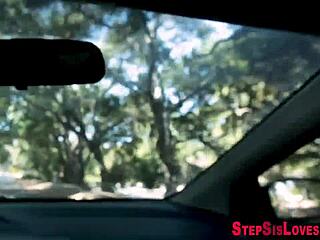 skinny latina teen sucks shlong