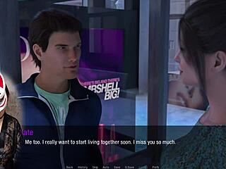 kate cosplays as brunette with big tits in 3d hentai anime