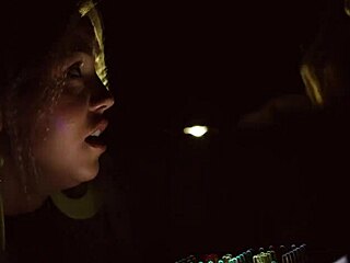 Two scared chicks decide to make out instead of horror