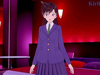 Ran Mouri and Sonoko Suzuki engage in intense sex with creampie in Detective Conan hentai.