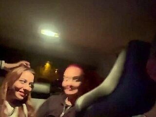 my friend and i played with boss's big cock in car