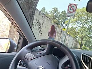 Risky Public Handjob While Asking Hot Stranger for Directions?