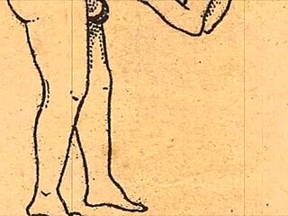 vintage drawings explore the erotic alphabet