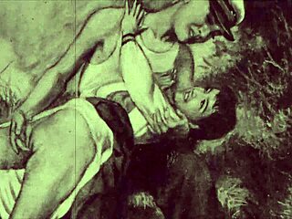 VINTAGE EROTIC ILLUSTRATION FROM JAPANESE ANIME