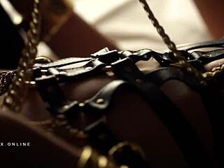 Bound in erotic bdsm bondage fun