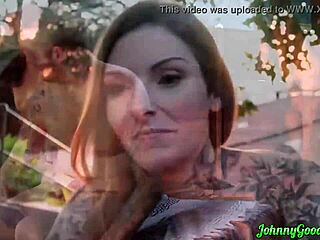 Winter Jade Relieves Stepdad's Stress Outdoors in Snow