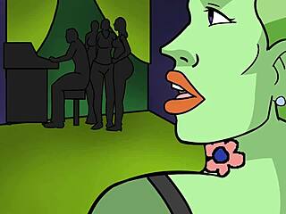 PAWG Stripper's Clothes Ripped During Troublesome Striptease in Hentai Anime