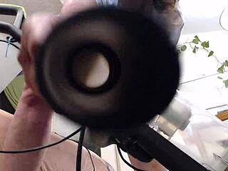 Vacuuming without panties in slippers