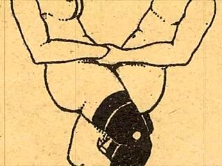 vintage drawings explore the erotic alphabet