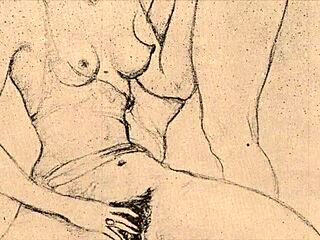 Feeling the Passion in Vintage Erotic Drawings