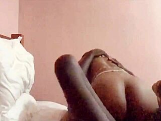 Does this ebony step mom ride her son's big black cock?