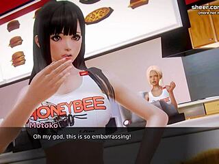 petite teen flaunts ass and tits in interview