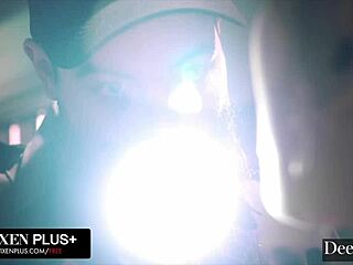 brunette latina shows off big natural tits