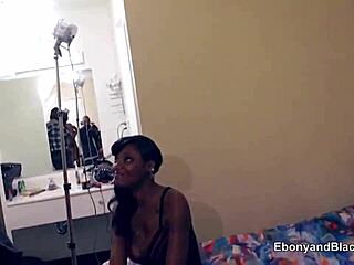 nervous black amateur lands interracial casting job in hood