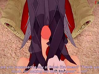 Arlecchino Performs Footwork And Blowjob In Genshin Impact POV