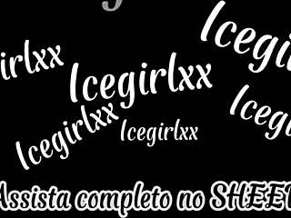 Rubbing dick to cum on big natural tits in lingerie