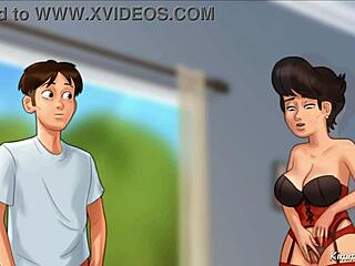 Summertime Saga shows church milf caught with police baton