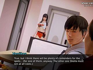 petite teen flaunts ass and tits in interview