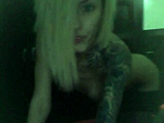 Horny Blonde Cam Girl Strips at Home in Black Stockings. Showing Her Small Tits and Wet Ass on DoseXVideo.com