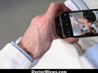 Doctor Blows Injured Patient's Big Cock To Help Him