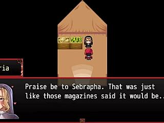 In the harem game, a nun experiences her first blowjob and facial.