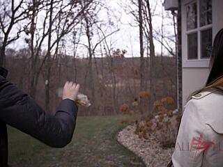 Petite 18+ Blonde Orgasms from CUM on Shaved Pussy