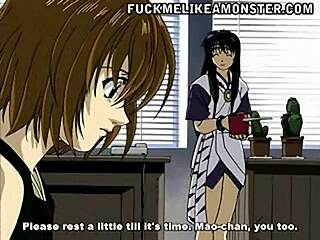 Hentai Babe Endures Rough Pounding